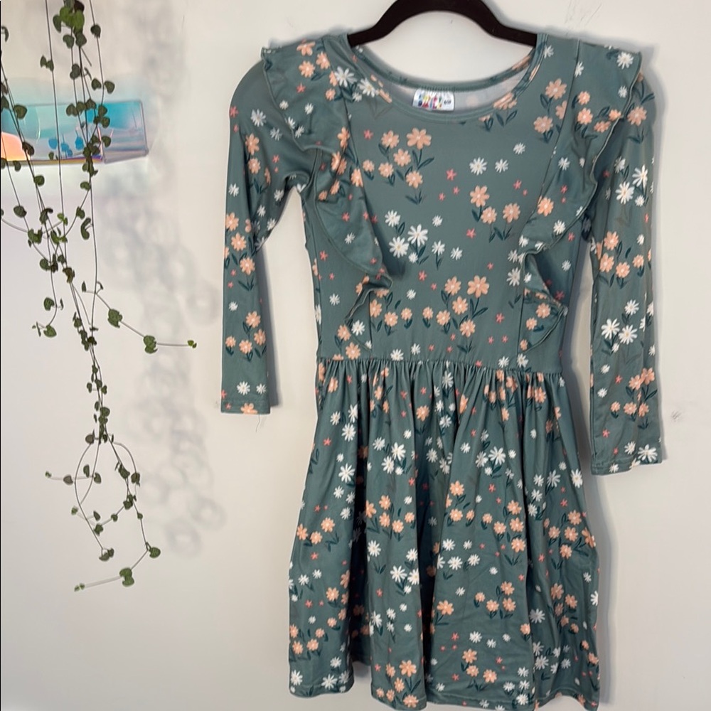 Dot dot smile brand, girls floral dress “The Ruffle Dress”